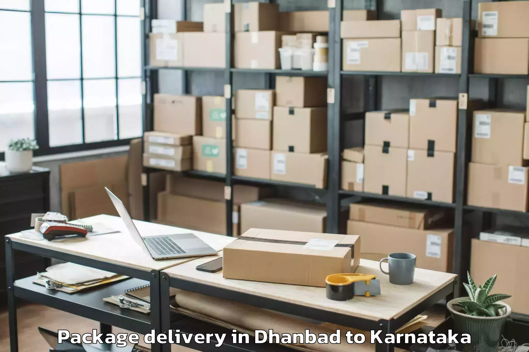 Book Dhanbad to Mudgal Package Delivery